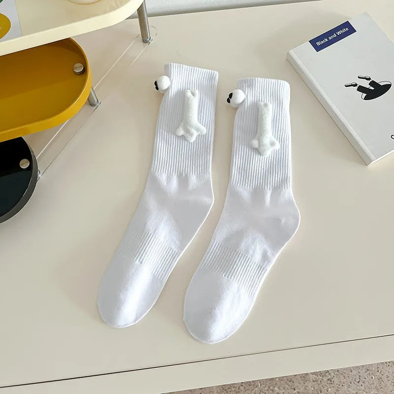 Spooky Cute Ghost Magnetic Socks – Fun & Cozy for Any Season