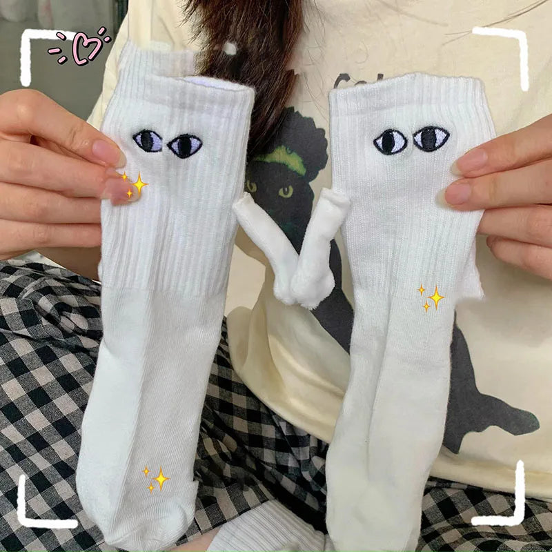 Spooky Cute Ghost Magnetic Socks – Fun & Cozy for Any Season